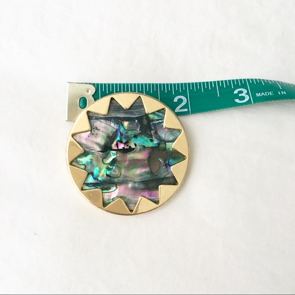 House of Harlow Abalone Shell Sundial Necklace - Picture 6 of 6